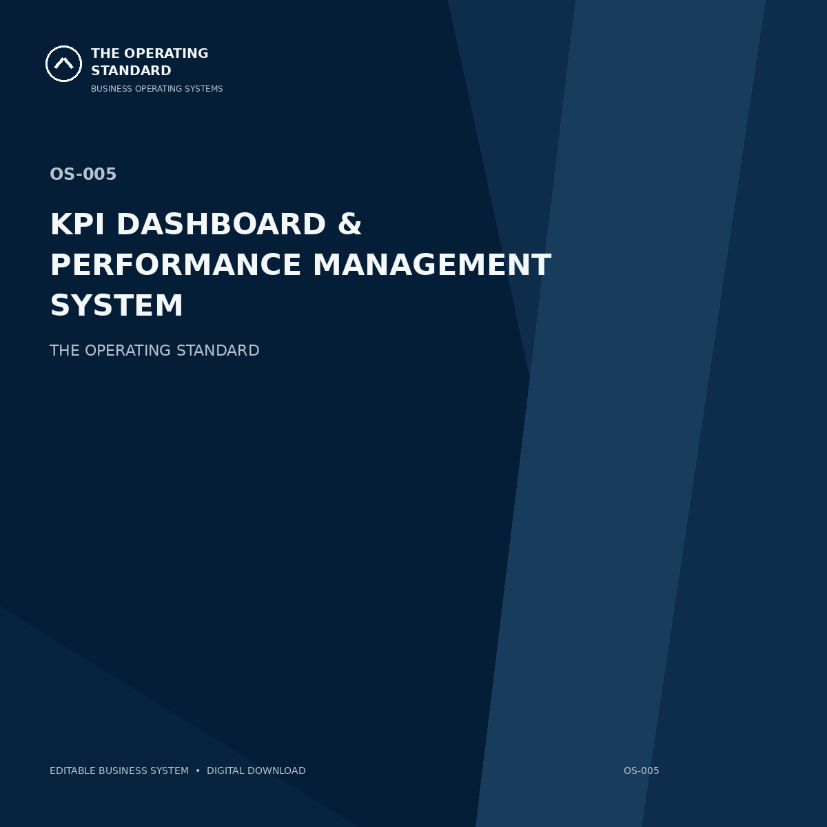 KPI Dashboard & Performance Management System cover