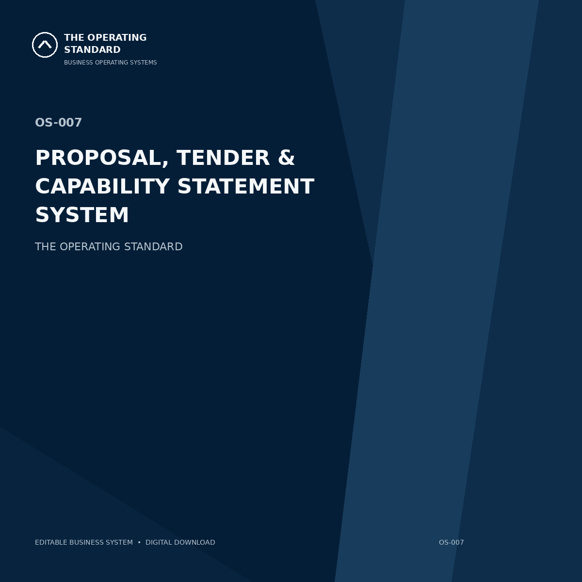 Proposal, Tender & Capability Statement System cover