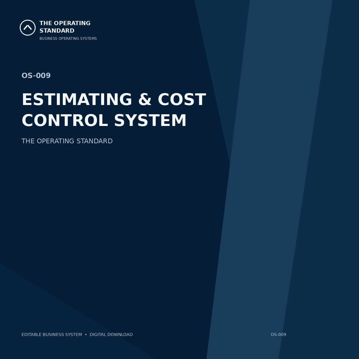 Estimating & Cost Control System cover