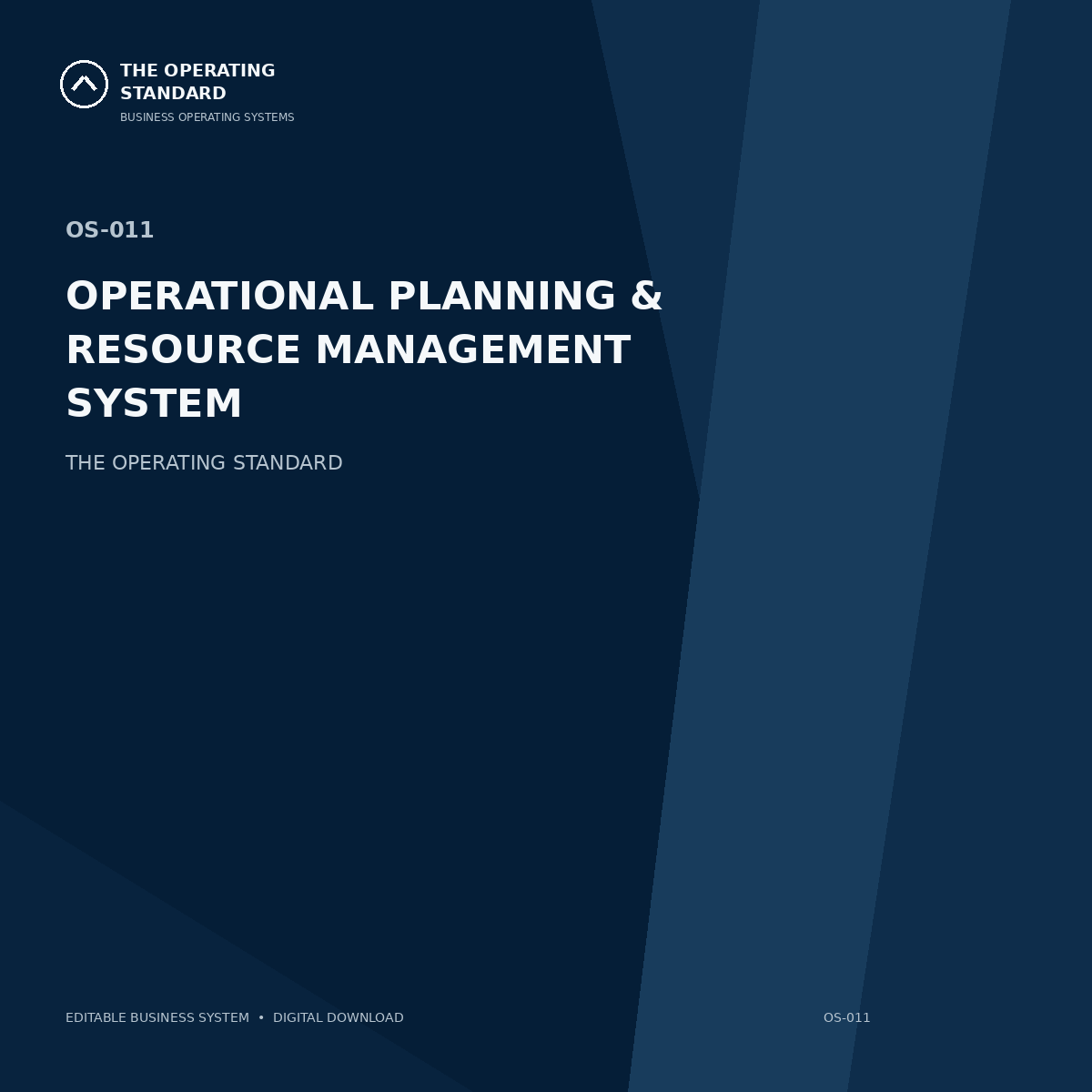 Operational Planning & Resource Management System cover