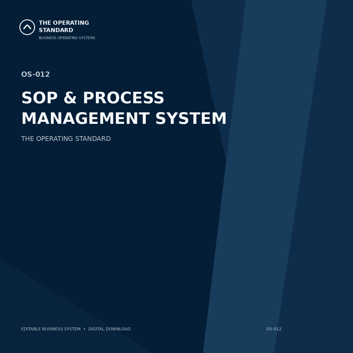 SOP & Process Management System cover