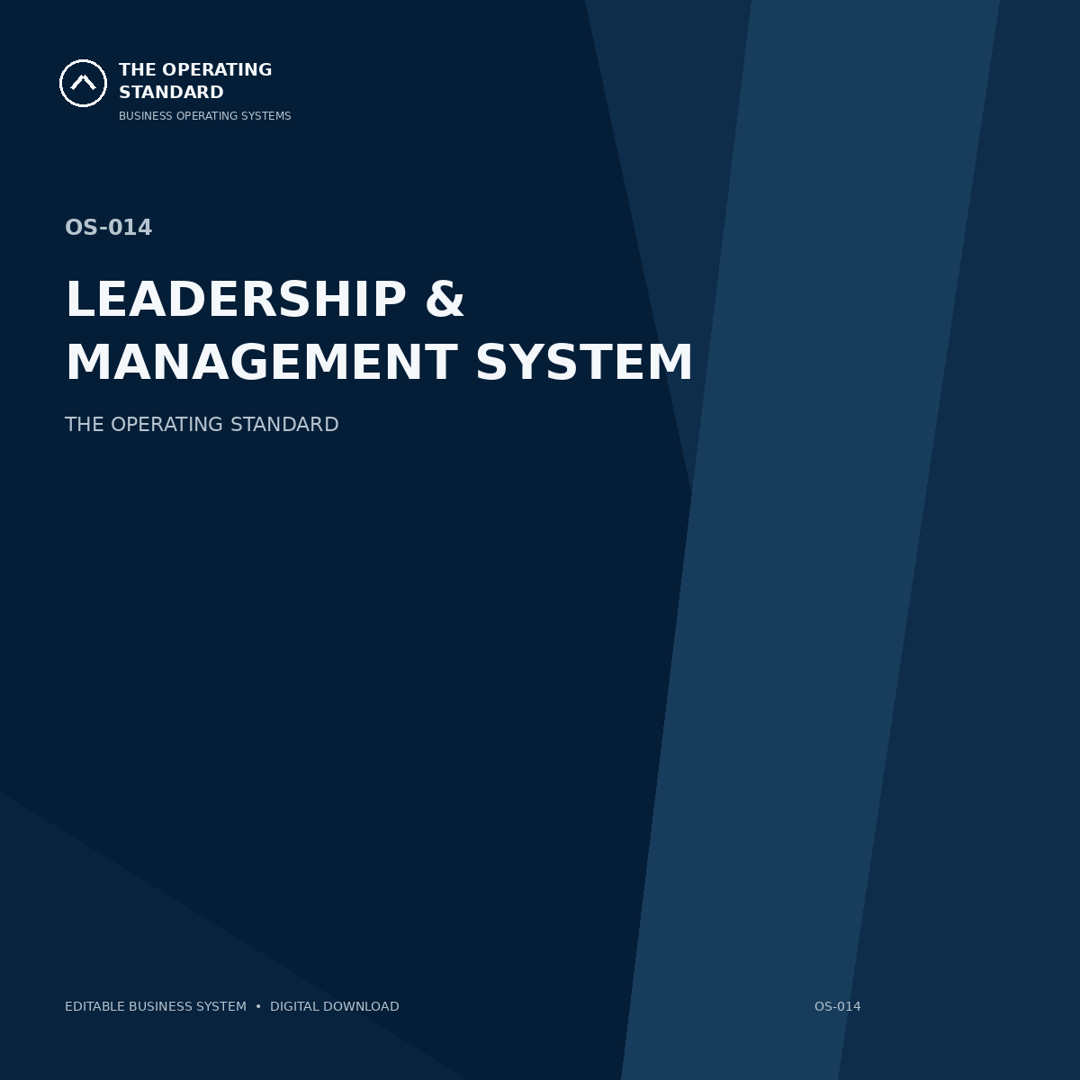 Leadership & Management System cover