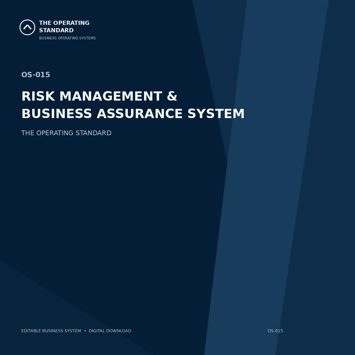 Risk Management & Business Assurance System cover