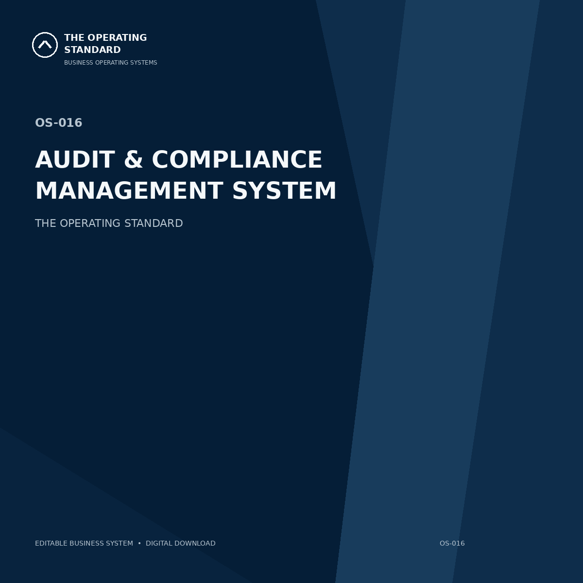 Audit & Compliance Management System cover