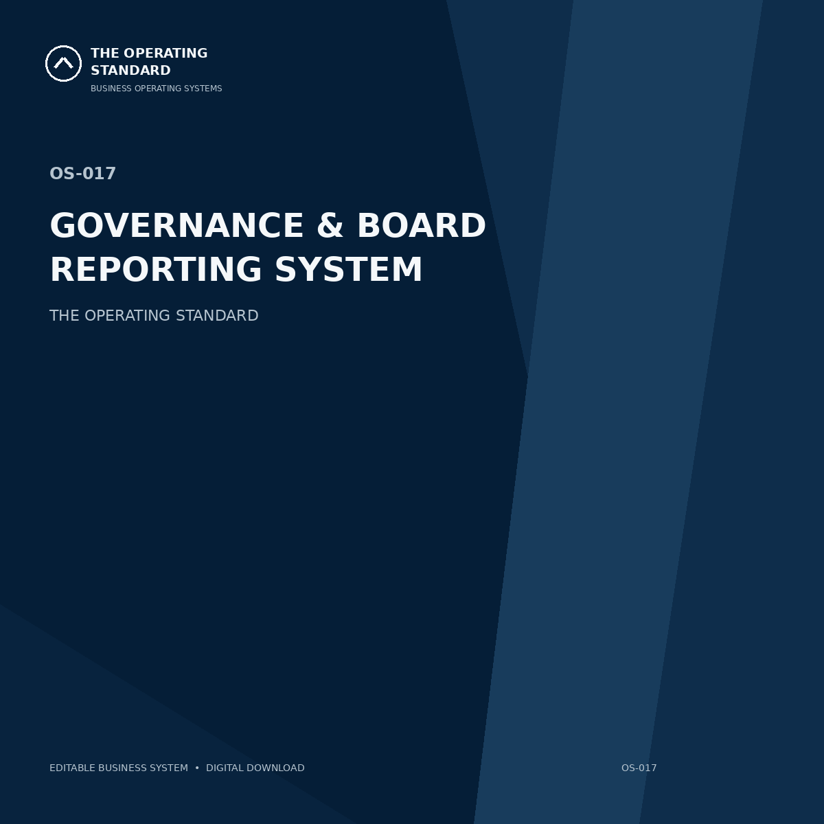 Governance & Board Reporting System cover