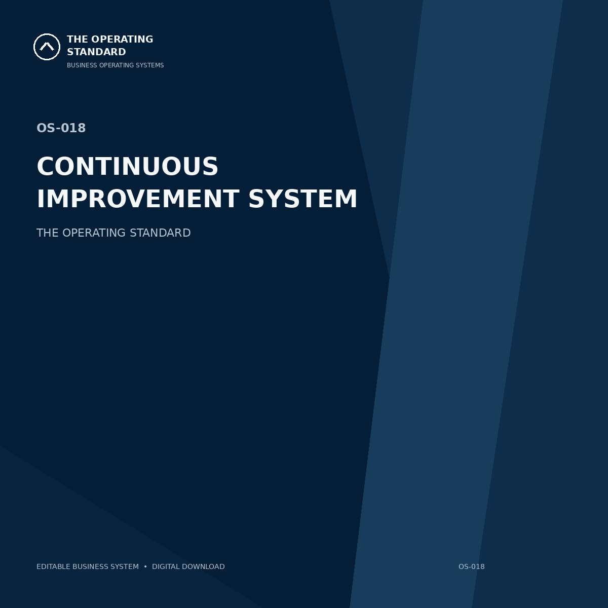 Continuous Improvement System cover